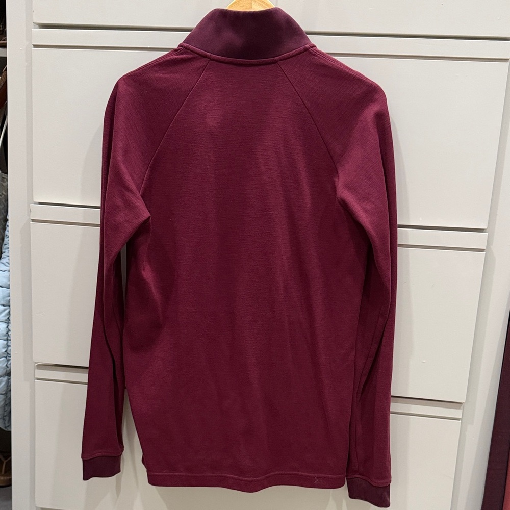 Under Armour Men's Maroon Zip-Up Sweater - Picture 2 of 4